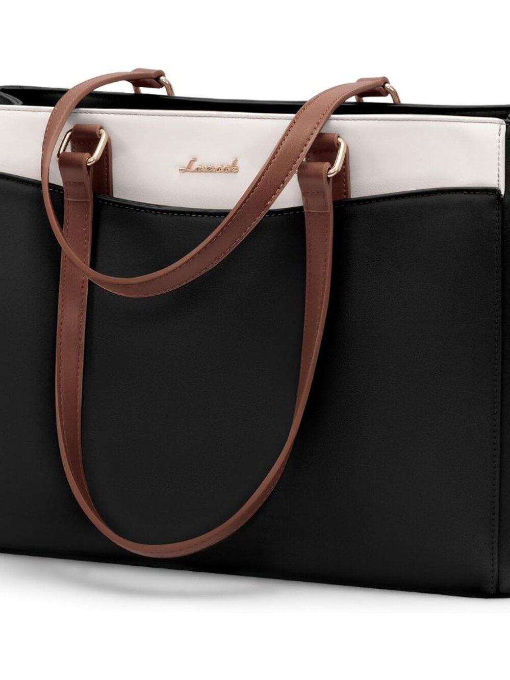 Laptop Tote Bag for Women, Work Bags Teacher Tote Bag, Waterproof Leather Comput